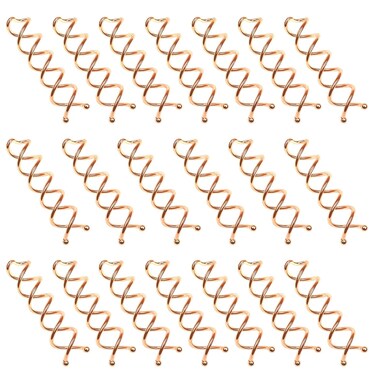 20 Pcs Spiral Bobby Hair Pins Rose Gold Hair Screws Hair Twister Hair Accessories for Women Fast Bun Thick Hair Style