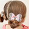 Rainbow Sparkly Alligator Hairpins Multicolor Sequins Hair Barrettes for Girls Party 2PCS