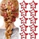 Metal Star Hair Clips, Red Cute Small Hair Barrettes Y2K Star Hair Clips Hair Accessories, Non-slip Hollow for Kids Hairpin, Lovely Star Headpieces for Everyday Fashion and Party, 10PCS