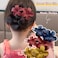 5 Pack Flower Hair Clips for women Non-Slip Matte Hair Clamps Flat Floral Design Claw Clip French Cute Hair Accessories for Girls Hair Decorations