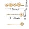 Elegant White Flower Side Hair Clip for Women with Pearl 3Pcs Japanese Cherry Blossom Hair Pin for Girls Floral Hair Accessories for Short Hair Barrettes for Women Handmade Acetate Sakura Hairpin