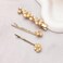 Elegant White Flower Side Hair Clip for Women with Pearl 3Pcs Japanese Cherry Blossom Hair Pin for Girls Floral Hair Accessories for Short Hair Barrettes for Women Handmade Acetate Sakura Hairpin