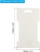 PATIKIL Hair Clip Display Cards, 100 Pack Paper Cardboard Hair Bow Holder Rectangle Hair Barrettes for Jewelry Hair Accessories Display and Organizing, White