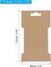 PATIKIL Hair Clip Display Cards, 200 Pack Paper Cardboard Hair Bow Holder Rectangle Hair Barrettes for Jewelry Hair Accessories Display and Organizing, Brown