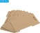 PATIKIL Hair Clip Display Cards, 200 Pack Paper Cardboard Hair Bow Holder Rectangle Hair Barrettes for Jewelry Hair Accessories Display and Organizing, Brown