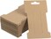 PATIKIL Hair Clip Display Cards, 200 Pack Paper Cardboard Hair Bow Holder Rectangle Hair Barrettes for Jewelry Hair Accessories Display and Organizing, Brown