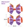 2PC Purple Dragon Ears Hair Bow Clips 4 Inch Women Dragon Horns Halloween Costume Hair Accessories for Figment
