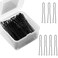 Bobby Pins, 200pcs Bobby Pins Black, U Shaped Hair Pin for Thick Hair, Hair Clips for Decoration, Blond Small Buns Pins for Women