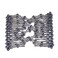 Easy Stretch Beaded Hair Combs Double Magic Slide Metal Comb Clip Hairpins for Women Hair Styling (Grey)