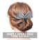 4 Pieces Deft Hair Bun Maker Doughnut Hair Bun French Hairstyle (Black, Khaki, White, Gray,Fabric)