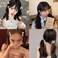 Hair Clip, Hair Clip for Women Girls Toddlers, Satin Bowknot Hair Barrettes for Women Girls, 6 Pcs(Black Pink White)