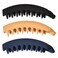 French Banana Clip Hair Comb for Girls Large Banana Hair Clips Non-Slip Ponytail Holder Clips for Thin Hair Banana Barrette Banana Hair Combs for Women Thick Curly Hair Accessories 3Pcs