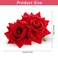 Rose Flower Hair Combs Red Rose Flower Bohemia Flannel Elegant Hairpins Bride Hanfu Costume Hair Clips Decor Accessories for Women Girls Party Wedding Mother's Day Headpieces