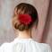 Rose Flower Hair Combs Red Rose Flower Bohemia Flannel Elegant Hairpins Bride Hanfu Costume Hair Clips Decor Accessories for Women Girls Party Wedding Mother's Day Headpieces