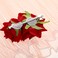 Rose Flower Hair Combs Red Rose Flower Bohemia Flannel Elegant Hairpins Bride Hanfu Costume Hair Clips Decor Accessories for Women Girls Party Wedding Mother's Day Headpieces