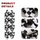 4PC Racing Checkered Flag Hair Bow Clips 3 Inch Girls Women Black and White Racing Fan Pigtail Hair Accessories