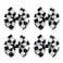 4PC Racing Checkered Flag Hair Bow Clips 3 Inch Girls Women Black and White Racing Fan Pigtail Hair Accessories