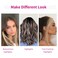 REECHO Long Side Air Bangs, Wavy Curly Clip in Bangs Front Side Bangs for Women Daily Use 2 PCS Set Long Temples-Cool Light Blonde