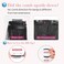 REECHO Long Side Air Bangs, Wavy Curly Clip in Bangs Front Side Bangs for Women Daily Use 2 PCS Set Long Temples-Cool Light Blonde