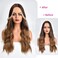 REECHO Long Side Air Bangs, Wavy Curly Clip in Curtain Bangs Front Side Bangs Face-Framing Highlights for Women Daily Use 2 PCS Set Long Temples (12 Inch, Grey/Brown/Silver/White Mixed)