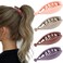 4PCS Small Banana Clip, Banana Clips for Thin Hair Strong Hold Bun Holder Jaw Barrettes for Women and Girls