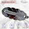 Parcelona French Scallop Fishtail Tortoise Shell Brown Large 6 1/2" Celluloid Acetate Ponytail Interlocking No Slip Grip Banana Hair Clip for Women and Girls, Made in France (Tortoise Shell Brown)