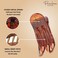 Parcelona French Simply Bear Paw Medium 3&rdquo; Celluloid Acetate Side Slide In Jaw Yoga Fine Hair Claw Clip for Women and Girls (Brown Streaks)
