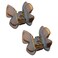 Parcelona French Butterfly Small 1 3/4" Celluloid No Slip Grip Covered Spring Jaw Hair Claw Durable Styling Hair Accessories Women Strong Hold Girls Hair Claw Clips, Made in France (Tortoise Shell)