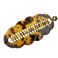 Parcelona French Scallop Fishtail Savana Light Shell Large 6 1/2" Celluloid Acetate Ponytail Interlocking No Slip Grip Banana Hair Clip for Women and Girls, Made in France (Savana Light Shell Brown)