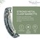 French Amie Curved Large 3 &frac34;&rdquo; Handmade Celluloid Automatic Volume Hair Clip Barrette (Gray Magma)