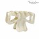 French Amie Classic Butterfly Cream Ivory 3" Handmade Cellulose Acetate Flexible Jaw No Slip Grip Covered Spring Hair Claw Clip Clamp Clutcher for Women and Girls, Made in France (Cream Ivory)