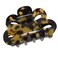 French Amie Flower Bloom Yellow Tokyo 3" Handmade Cellulose Acetate Covered Spring Claw Clips No Slip Grip Hair Clips Claw Clamps for Women and Girls, Made in France (Tokyo)