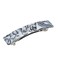 French Amie Oblong Handmade 3.5" Celluloid Automatic Hair Clip Barrette French Hair Clip for Girls Strong Hold Hair Clips for Women No Slip Durable Paris Hair Accessories, Made in France (Grey Magma)