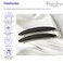 French Amie Narrow Oblong Small 2 1/4" Celluloid Acetate Set of 2 Side Slide In Hair Clip Barrettes with Tige Boule Clasp for Girls and Women, Made in France (Solid Black)