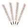 Uonlytech Hair Jewelry Clip, 1 Set 2 Pairs Rhinestone Hair Barrette, Rose Gold Fashion Hair Clip for Women