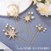 Brishow Gold Moon Star Hair Pins Rhinestone Wedding Hair Clips Pearl Bridal Hair Accessories for Women and Girls(Pack of 4)