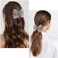 AHONEY Silver Hair Clips - Sparkly Glitter Barrettes, Bling Clips for Women, Holiday Hair Accessories, Christmas Gift