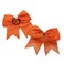 Hipcheer 12PCS 8" Rhinestones Large Cheer Hair Bows for Girls, Hand-made Grosgrain Ribbon Hair Accessories for Teen Girls Softball Cheerleader Sport (Orange)