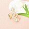 Music Note Rhinestone Hair Claw for Women Girls Pearl Butterfly Jaw Clamps for Hair Non Slip Large Hair Claw Clips for Thick Long Hair Gold Hair Accessories for Prom Party