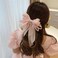 Big Organza Bow Hair Clip Fashion Large Ribbon Bow Hairpin Head Back Top Clip Hair Accessories Claw Headdress for Women Girls