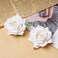 8 Pcs Rose Hair Clip Flower Hairpin Rose Brooch Floral Clips, Rose Flowers Mexican Hair Flowers Pin up Headpieces for Woman Girl Halloween Wedding Party Valentine Mother's Day Gift(White)