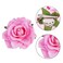 Rose Hair Clip Flower Hairpin Rose Brooch Floral Clips, 4 Pcs Fabric Rose Flowers Hair Clips Mexican Hair Flowers Pin up Headpieces for Woman Girl Wedding Party Mother's Day (2 Sizes) (Pink)