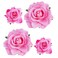Rose Hair Clip Flower Hairpin Rose Brooch Floral Clips, 4 Pcs Fabric Rose Flowers Hair Clips Mexican Hair Flowers Pin up Headpieces for Woman Girl Wedding Party Mother's Day (2 Sizes) (Pink)