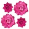 Rose Hair Clip Flower Hairpin Rose Brooch Floral Clips, 4 Pcs Fabric Rose Flowers Hair Clips Mexican Hair Flowers Pin up Headpieces for Woman Girl Wedding Party Mother's Day (Hot Pink)