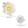 Rose Hair Clip Flower Hairpin Rose Brooch Floral Clips, 4 Pcs Fabric Rose Flowers Hair Clips Mexican Hair Flowers Pin up Headpieces for Woman Girl Wedding Party Mother's Day (2 Sizes) (White)