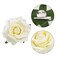 Rose Hair Clip Flower Hairpin Rose Brooch Floral Clips, 4 Pcs Fabric Rose Flowers Hair Clips Mexican Hair Flowers Pin up Headpieces for Woman Girl Wedding Party Mother's Day (2 Sizes) (White)