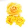 Rose Hair Clip Flower Hairpin Rose Brooch Floral Clips, 4 Pcs Fabric Rose Flowers Hair Clips Mexican Hair Flowers Pin up Headpieces for Woman Girl Wedding Party Mother's Day (2 Sizes) (Yellow)