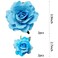 Rose Hair Clip Flower Hairpin Rose Brooch Floral Clips, 4 Pcs Fabric Rose Flowers Hair Clips Mexican Hair Flowers Pin up Headpieces for Woman Girl Wedding Party Mother's Day (Light Blue)