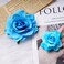 Rose Hair Clip Flower Hairpin Rose Brooch Floral Clips, 4 Pcs Fabric Rose Flowers Hair Clips Mexican Hair Flowers Pin up Headpieces for Woman Girl Wedding Party Mother's Day (Light Blue)