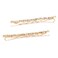 Rosemarie Collections Women's Set Of 2 Hair Clip Sparkling Crystal Bobby Pins, 2.25" (Gold Tone/Clear), Two Per Pack 2.25 Inches long